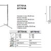 GANDOLA  SET H145-30*30-1PAIR C/BAR+2 T+N/BOL