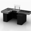 CHECKOUT COUNTER WITH BELT 9005 BLACK