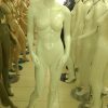 FEMALE MANNEQUINE EGG HEAD GLOSSY WHITE EF2