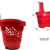 GENPLUS SHOPPING BASKET RED & BLUE