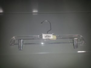 HANGER TRANSPERENT WITH 2 CLIP