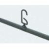 HANGER FOAM BLACK 45CM-18-602G/PE G HOOK"