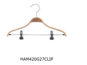 HANGER WITH CLIP WITH RUBBE 27CM