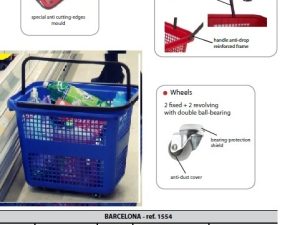 BARCELONA BASKET BLACK 54LITER (BLACK,BLUE,GREEN,RED)