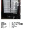 BOTTLE COOLER WITH SLIDING DOOR