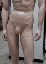 TEENAGE MANNEQUINE WITH HEAD SKIN/WHITE
