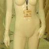 FEMALE MANNEQUINE EGG HEAD EF2-GLOSSY WHITE