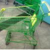 SUPER MARKET TROLLEY GREEN COLOR WITH PLSTC HANDLE 100LTR