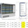WALL CHILLER GLS DOOR1.88X0.85X2.04RAL7016GRY
